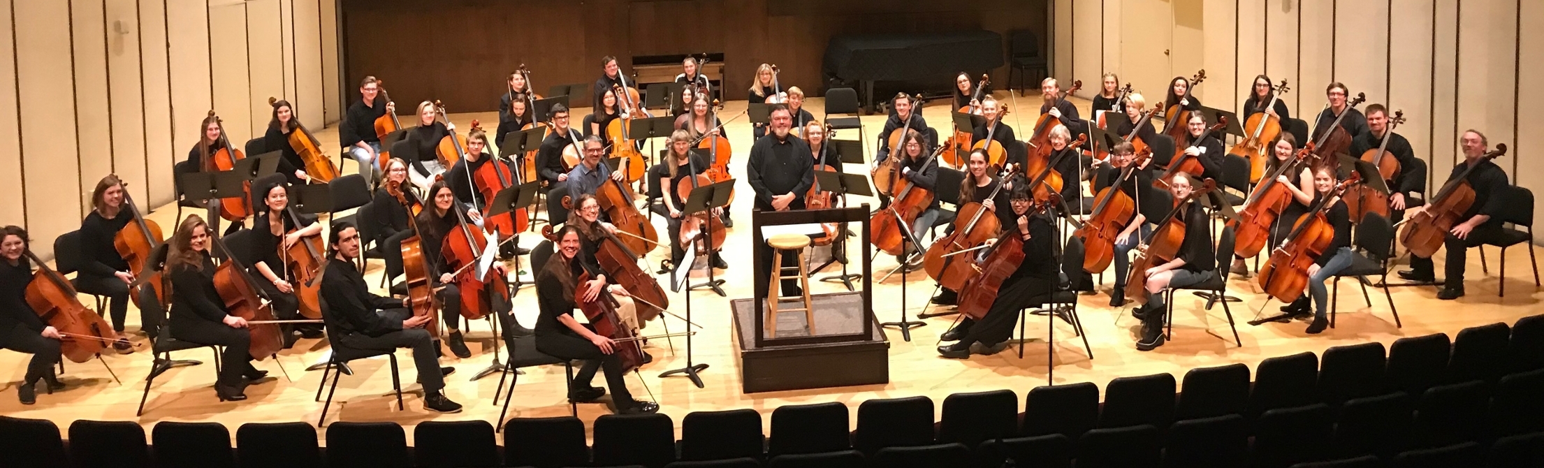 Cello Choir, conducted by Dr. Michael Griffith