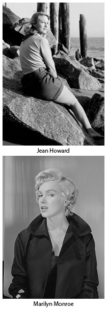photos of Jean Howard and Marilyn Monroe