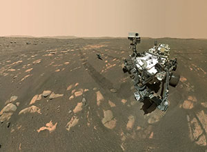 rover on the surface of mars