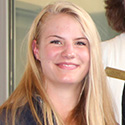 Young woman with long blond hair