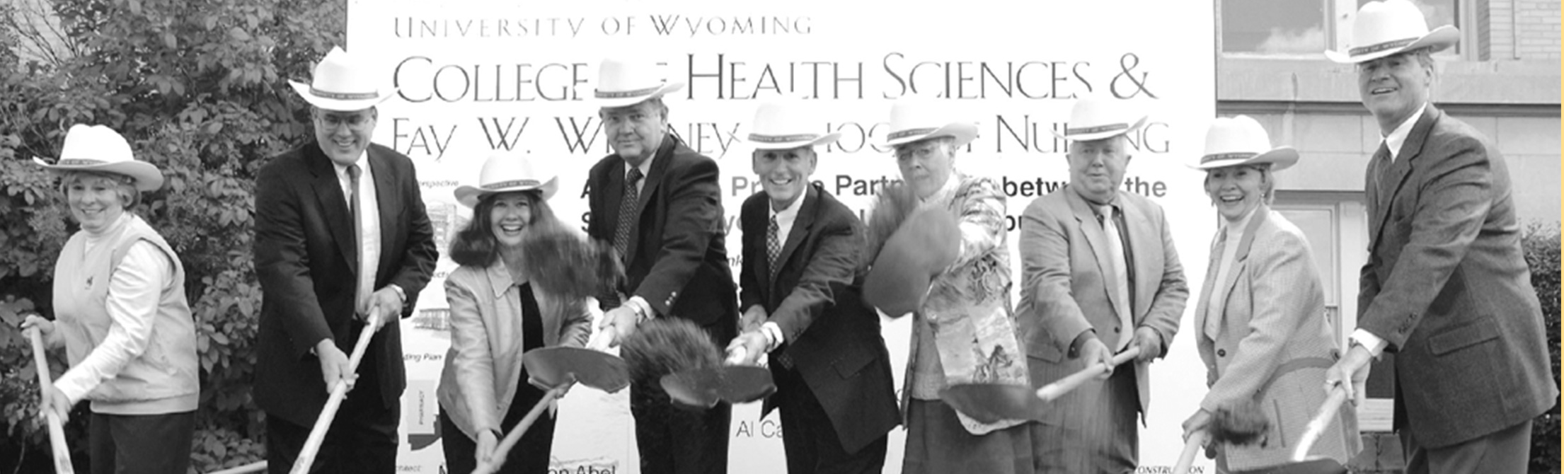 Groundbreaking ceremony for the College of Health Sciences (including Nursing) Building