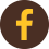 Brown and Gold Facebook icon