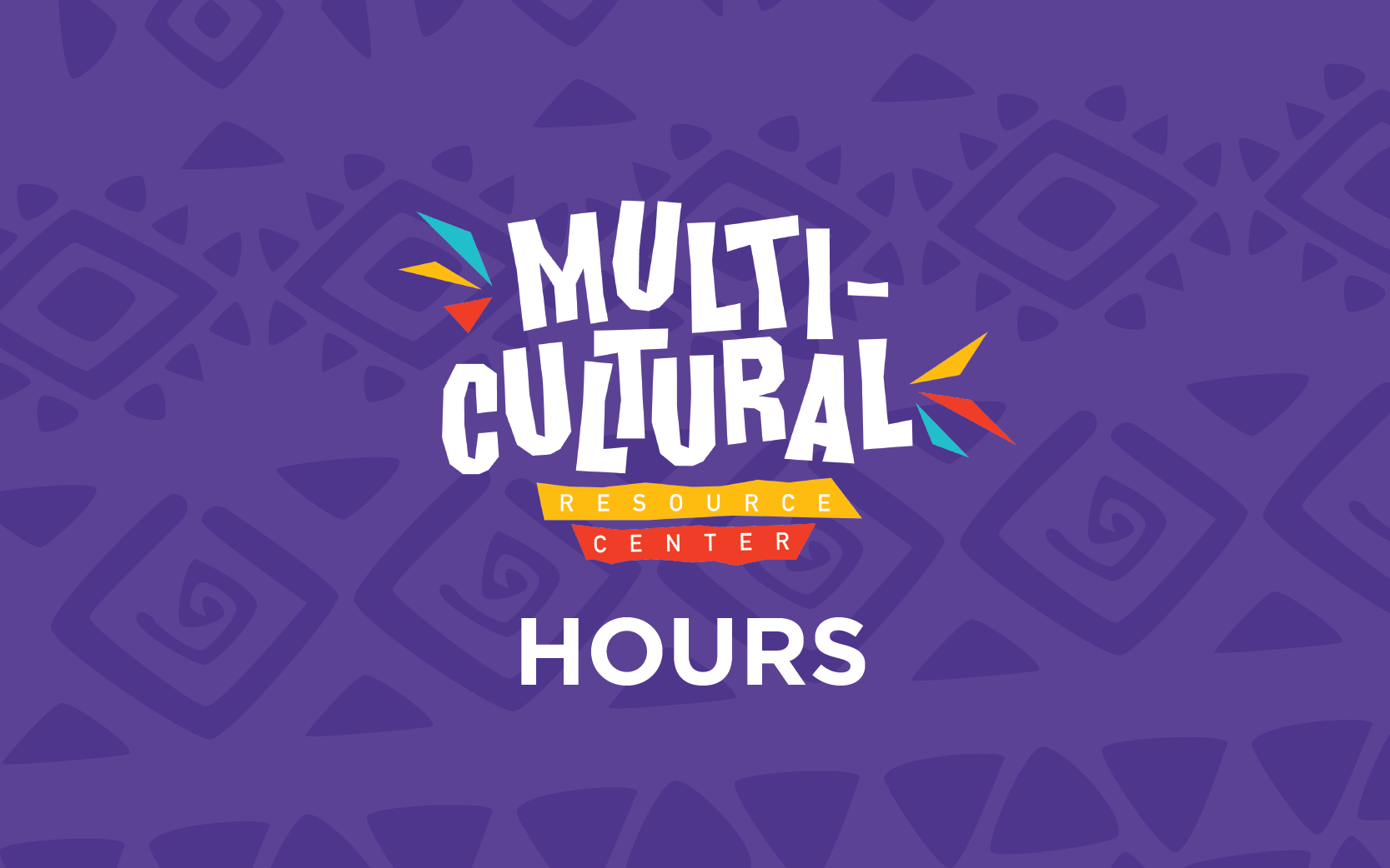 multicultural affairs hours with purple design 