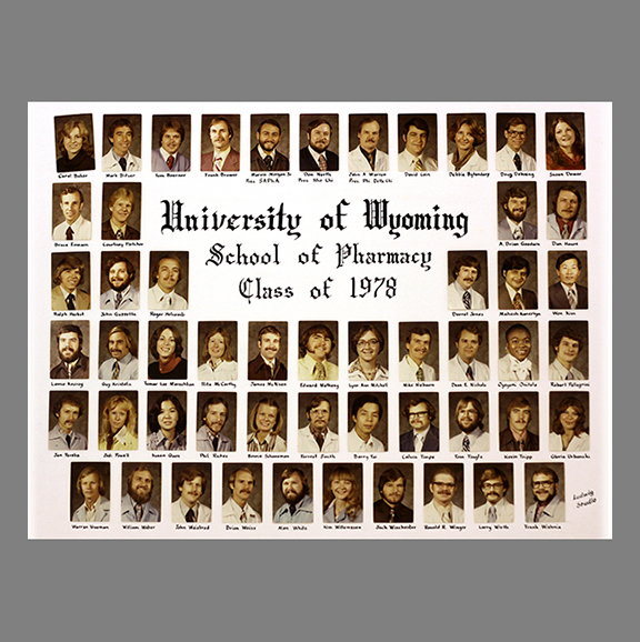 UW School of Pharmacy class of 1978.