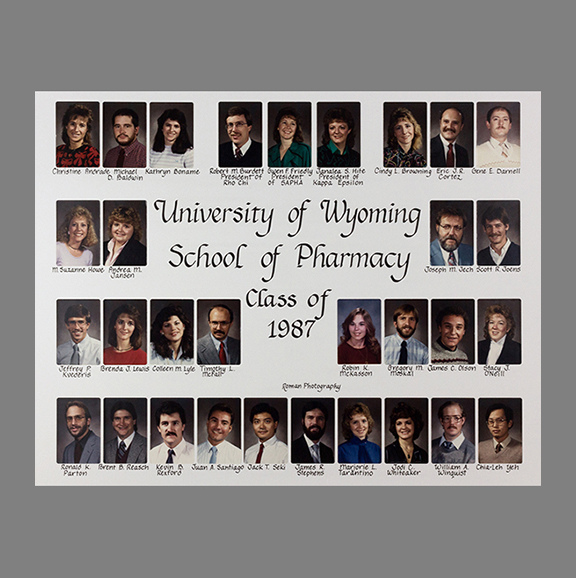 UW School of Pharmacy class of 1987.