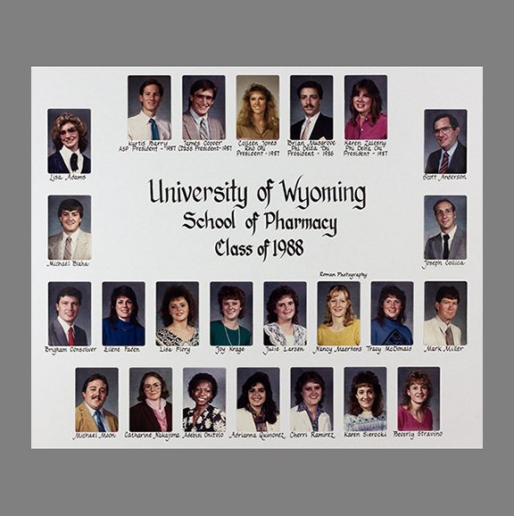 UW School of Pharmacy class of 1988.