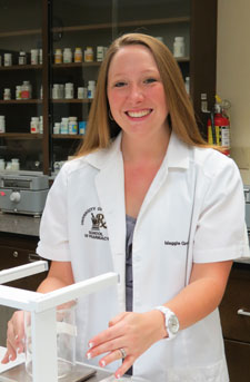Maggie Grooms, Pharm.D. candidate, Class of 2013, is pictured in one of the labs at the University of Wyoming School of Pharmacy. Maggie Grooms, Pharm.D. candidate, Class of 2013, is pictured in one of the labs at the University of Wyoming School of Pharmacy.