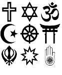 image of religious symbols from around the globe