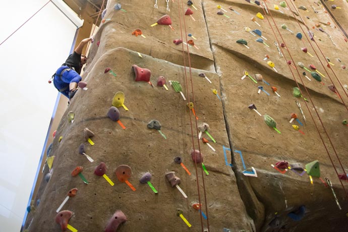 Person rock climbing