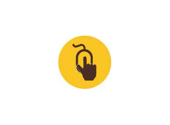 icon of a finger on a computer mouse