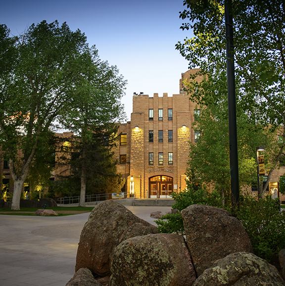 The Wyoming Union at Dusk