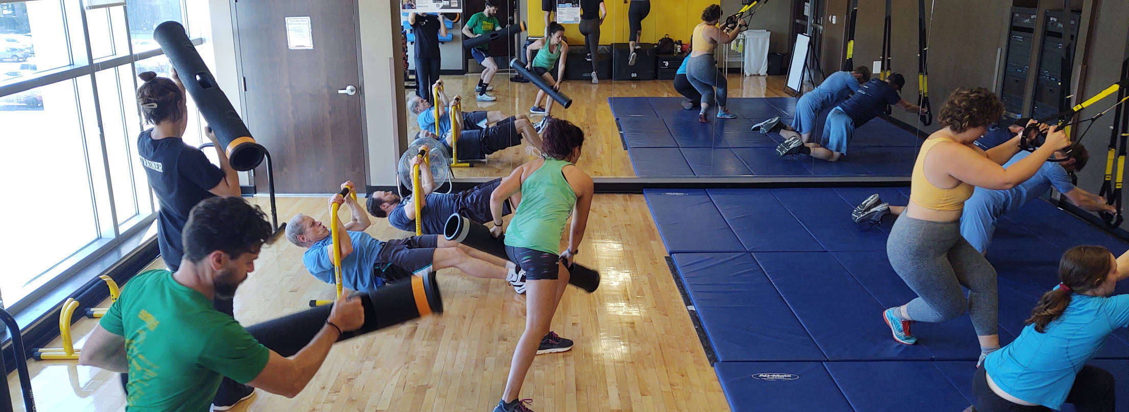 Image of participants in a fitness class
