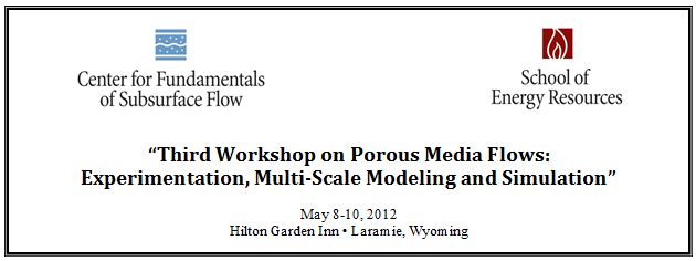 porous media flow workshops school of energy resources research oil and gas