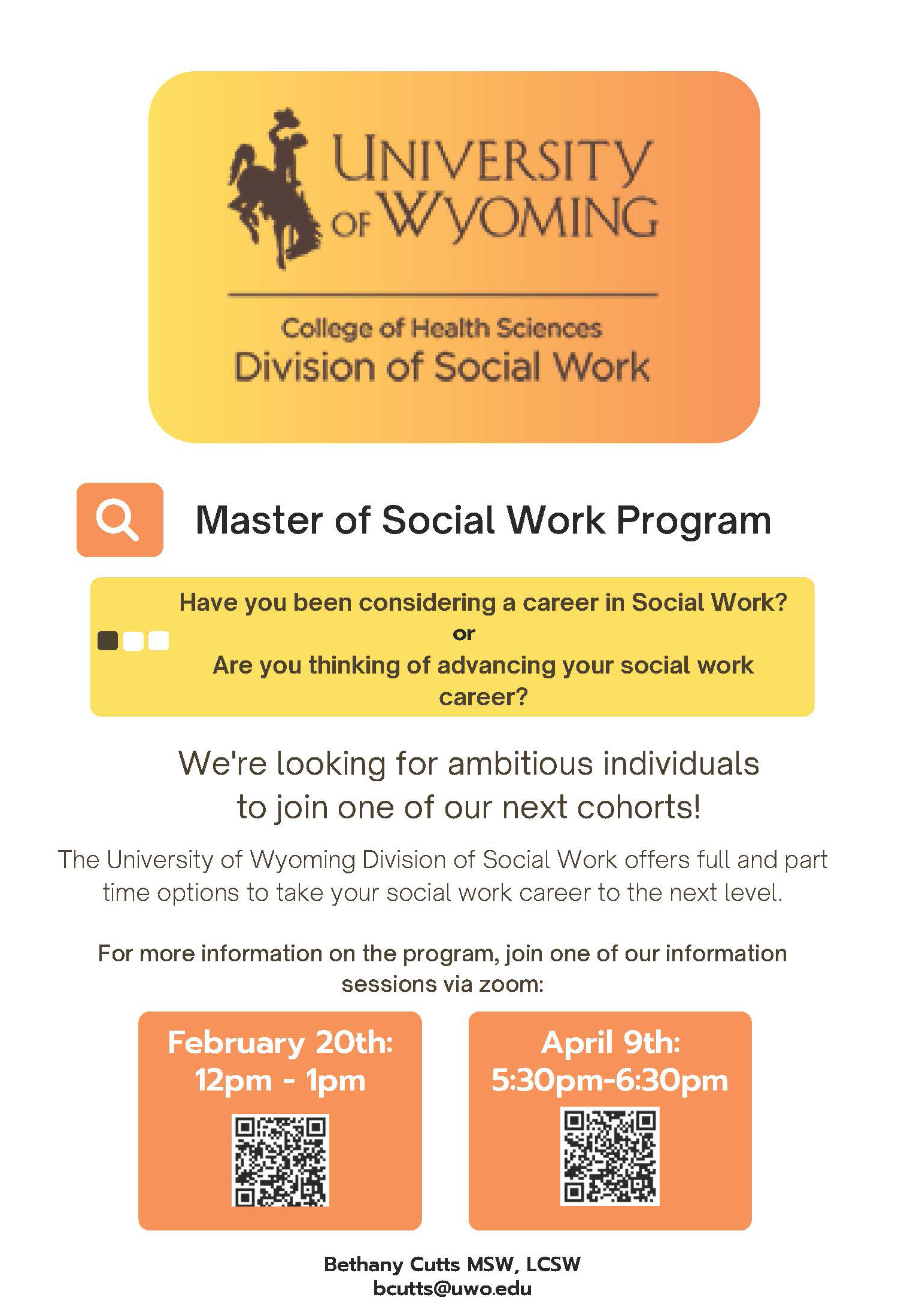 Social work flyer
