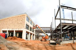 Building being constructed