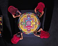 Monks with mandala project