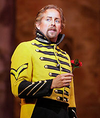 Man in opera costume