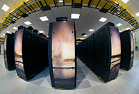 front view of supercomputer