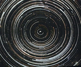 concentric circles of light around a central point