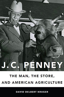 book cover showing J.C. Penney and a cow