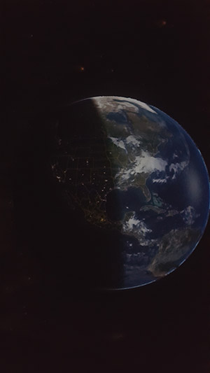 photo of the earth from space