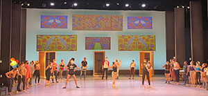 dancers on a stage