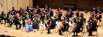 orchestra on stage