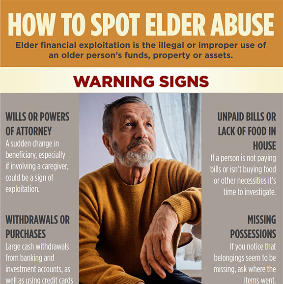 Flier to How to Spot Elder Abuse