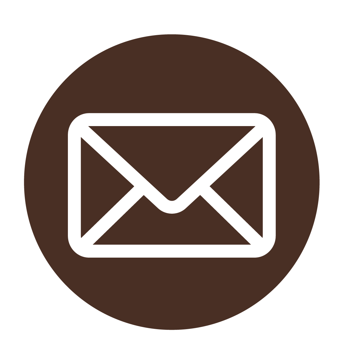 email icon in brown