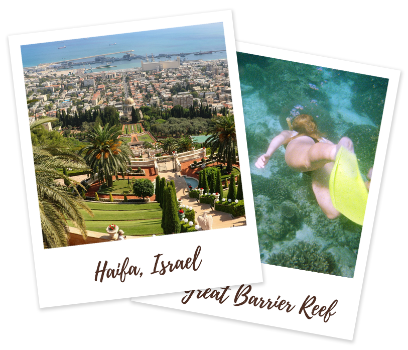 Haifa, Israel and Great Barrier Reef