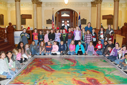 Governor Mead on WYoming Geography Day