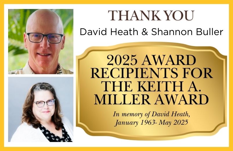 Keith A. Miller posing with Sandy Root-Elledge