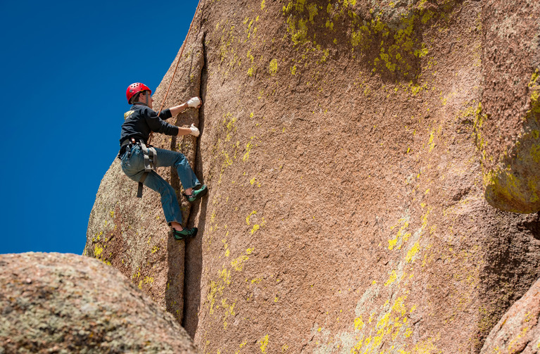 Picture of rock climbing