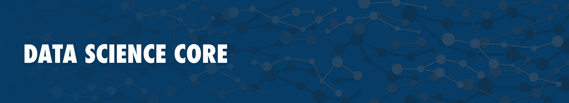 Data Science Core masthead on blue background