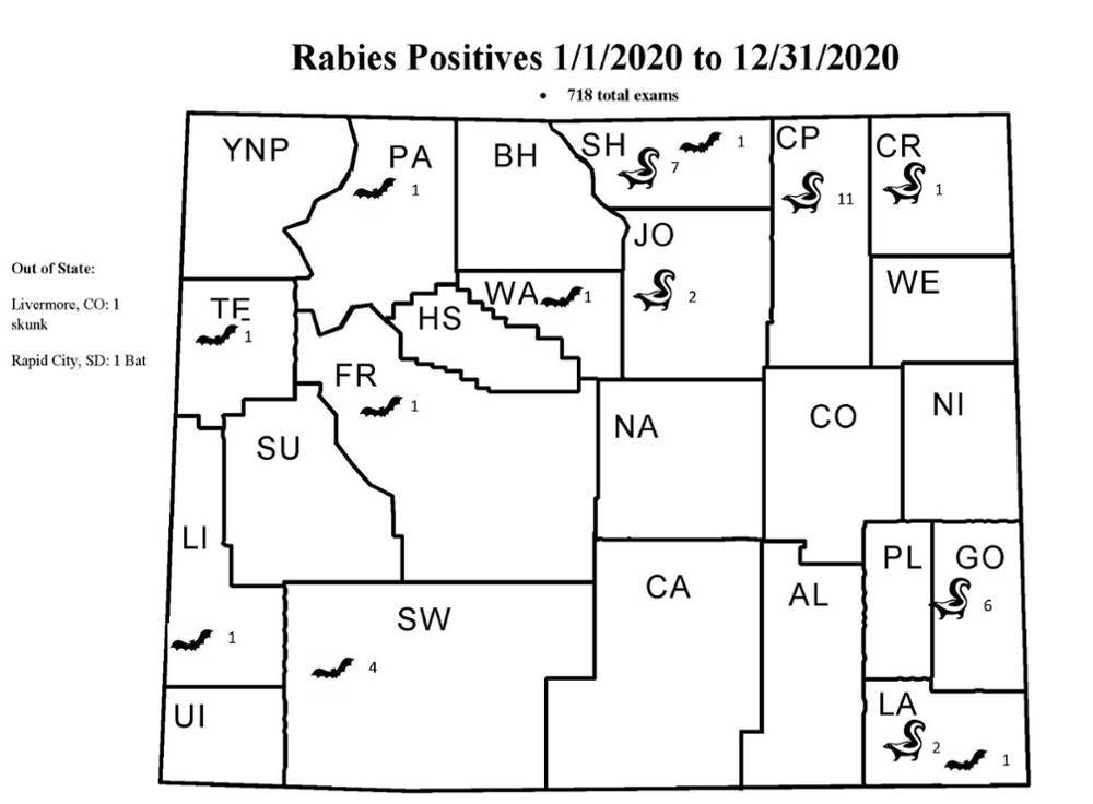rabies distribution map dec 2020