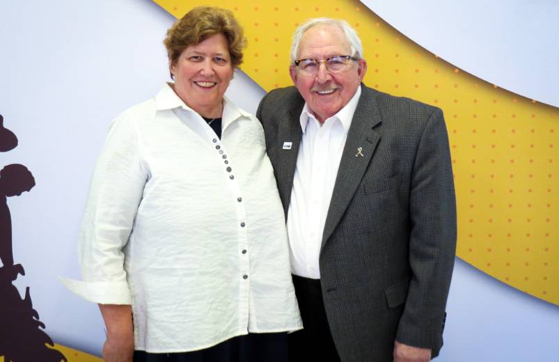 Keith A. Miller posing with Sandy Root-Elledge