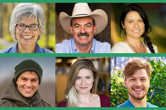 collage of six 4-H volunteers