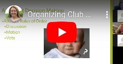 organizing club meetings