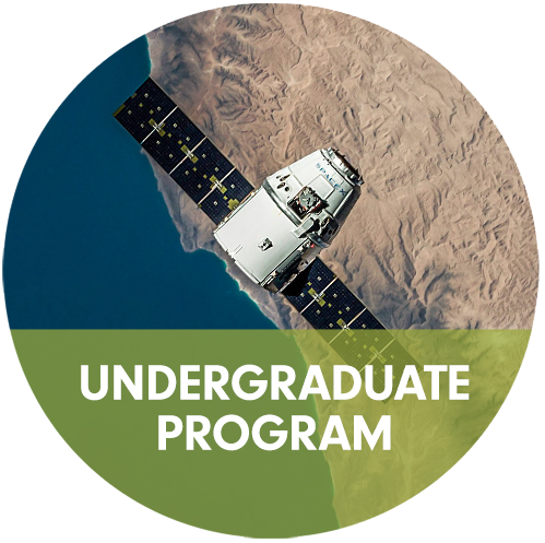 Undergraduate Program text over satellite