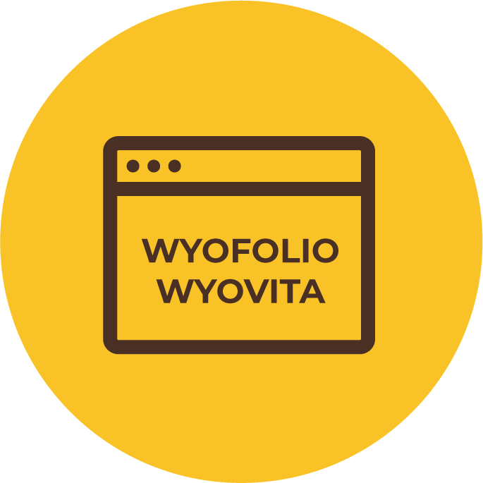 Icon of browser with WyoFolio & WyoVita