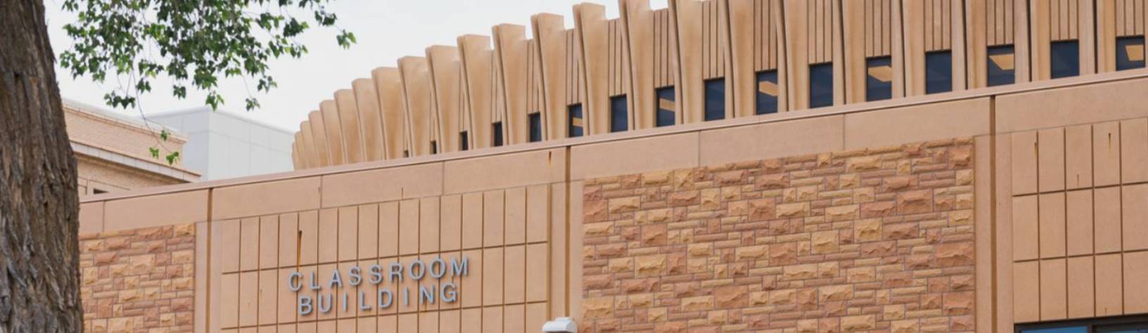 Exterior of the classroom building