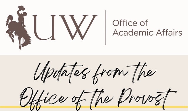 script text showing upates from the provost