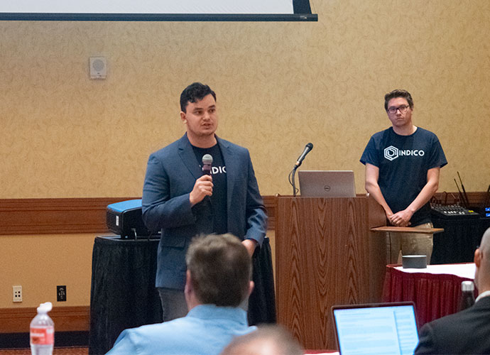 Members of Indico Blockchain Solutions speak at 307 Startup Challenge,