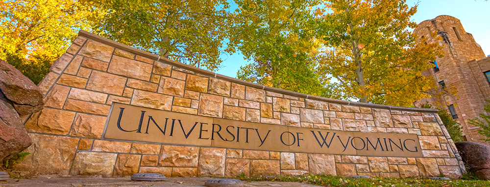 UW entrance west of Wyoming Union