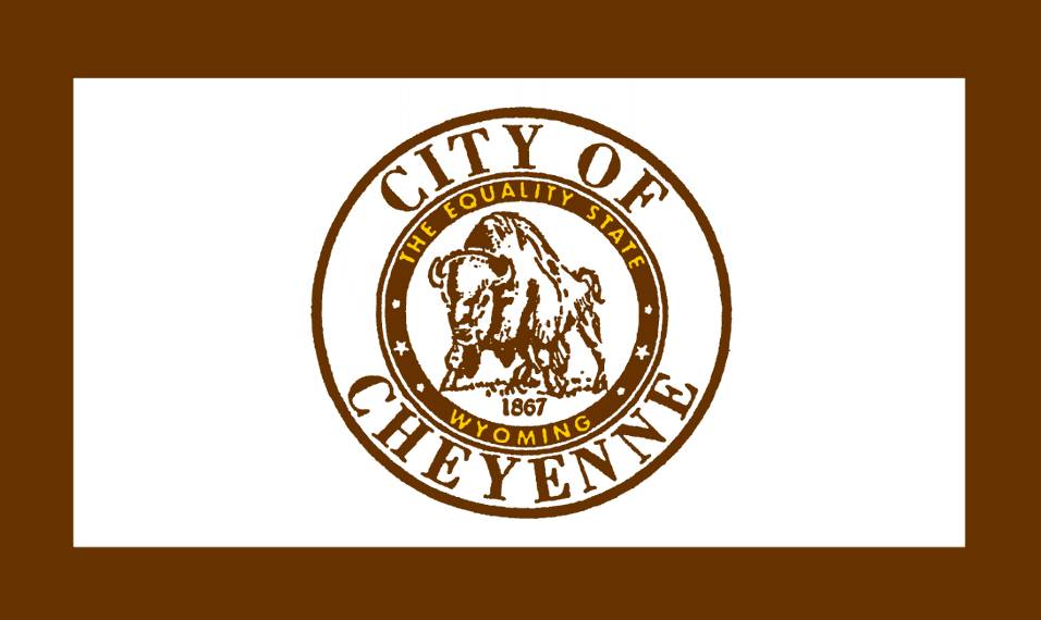 city of cheyenne logo - brown