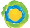 idealist logo - green, orange and blue