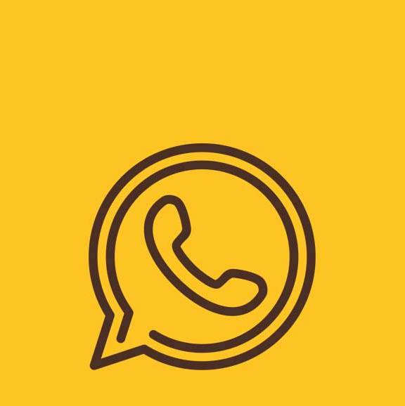 brown and gold phone icon