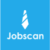 jobscan.co logo - blue and white