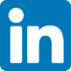 blue linkedin icon