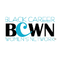 black career women's network logo - black and teal